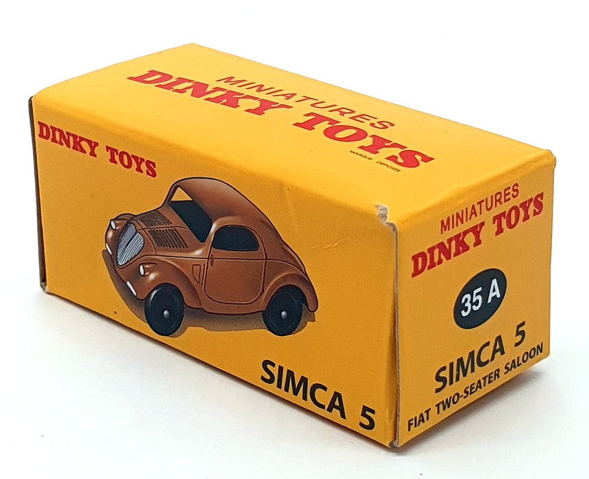 Atlas Editions Dinky Toys 6cm Long Diecast 35A - Simca 5 - Bronze