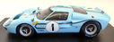 Spark 1/18 Scale Model Car 18S470 - 1967 Ford GT40 Mk 2B #1 Winner 12H Rheims