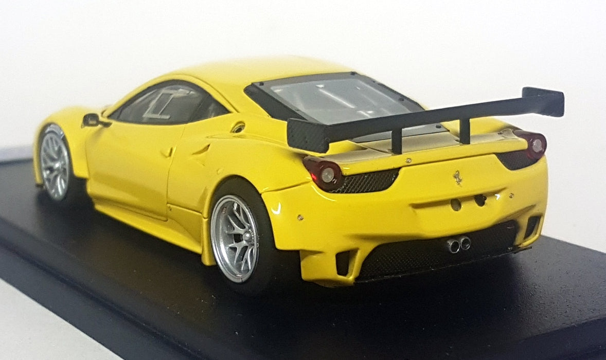 Looksmart 1/43 Scale Resin - LS390E Ferrari 458 Italia GT2 Yellow