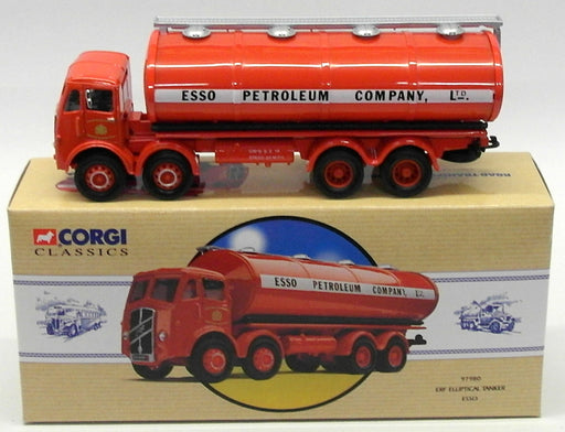 Corgi 1/50 Scale Diecast Model Truck 97980 - ERF Eliptical Tanker - Esso