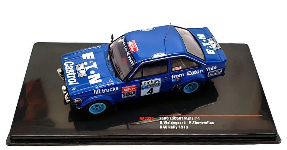 Ixo 1/43 Scale RAC330 Ford Escort MkII RAC Rally 1979 #4 Waldegaard/Thorszelius