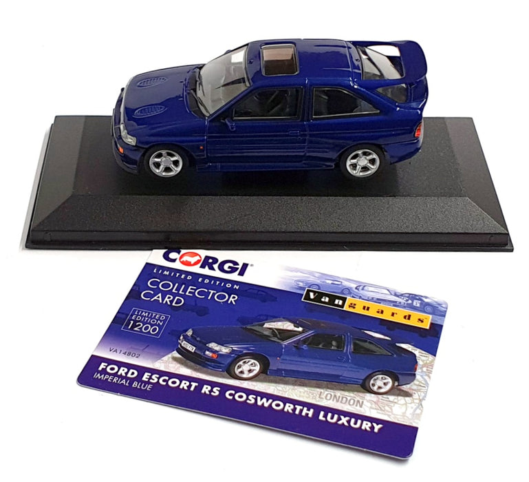 Vanguards 1/43 Scale VA14802 - Ford Escort RS Cosworth Luxury - Imperial Blue