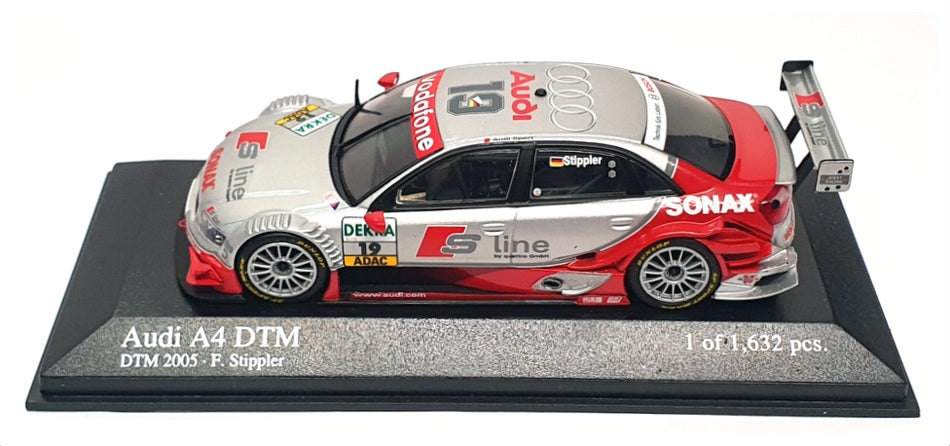 Minichamps 1/43 Scale 400 051419 - Audi A4 DTM 2005 - #19 F. Stippler