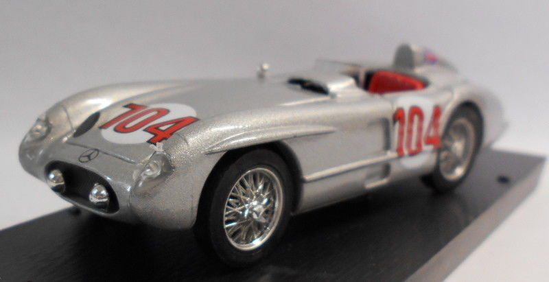 Brumm 1/43 Scale Metal Model - S034 MERCEDES 300 SLR 39A TARGA FLORIO 1955