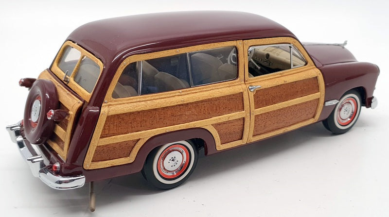 Franklin Mint 1/24 Scale Model Car FM670 - 1949 Ford Woody Wagon - Burgundy