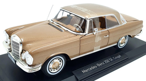 Norev 1/18 Scale Diecast 183759 - Mercedes-Benz 250 SE Coupe 1969 - Gold Met