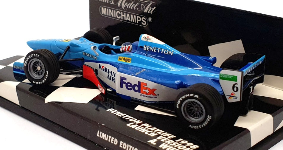 Minichamps 1/43 Scale 430 980096 - F1 Benetton 1998 Launch Version - A.Wurz