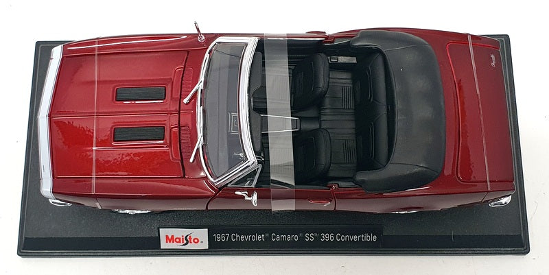 Maisto 1/18 Scale 46629 - 1967 Chevrolet Camaro SS 396 Conv - Burgundy