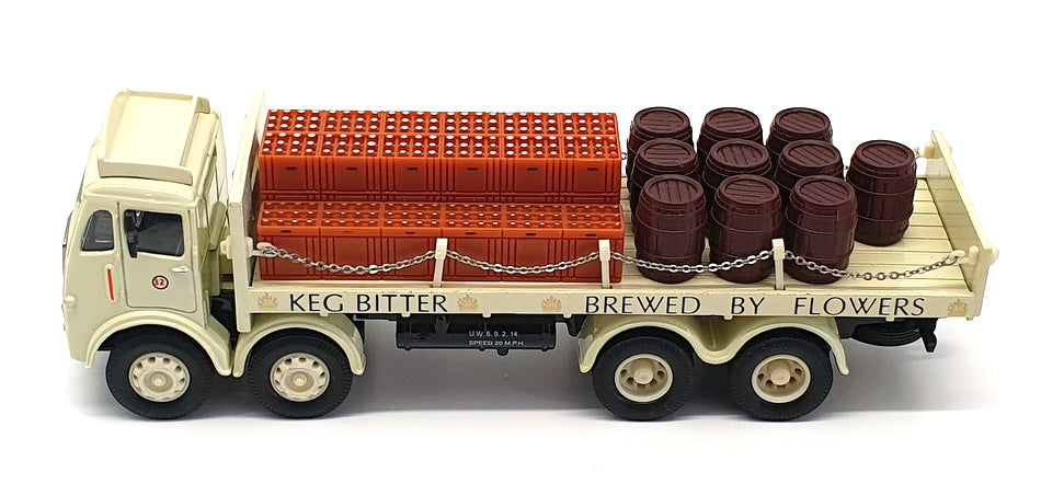 Corgi 1/50 Scale Diecast 97942 - ERF Flatbed Lorry With Chain/Barrels