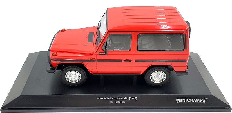 Minichamps 1/18 Scale Diecast 155 038002 Mercedes-Benz G Wagon SWB Red