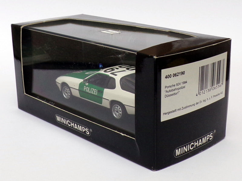 Minichamps 1/43 Scale 400 062190 - 1984 Porsche 924 Dusseldorf Polizei