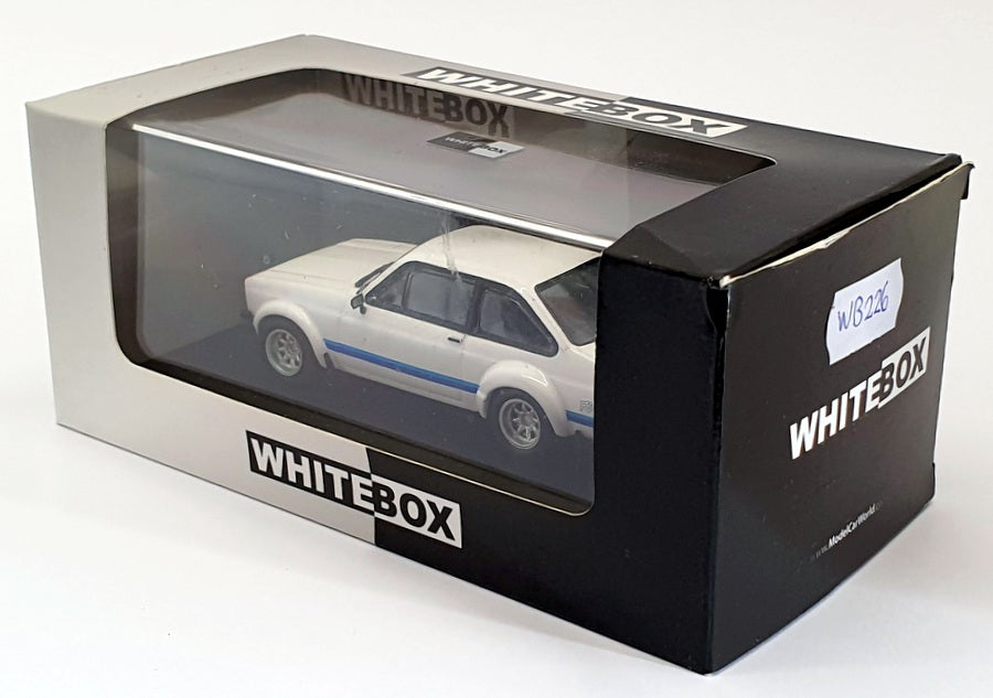 Whitebox 1/43 Scale Model Car WB226 - 1976 Ford Escort RS 1800 - White