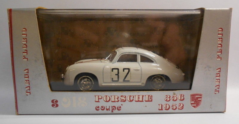 Brumm 1/43 Scale Metal Model - S018 PORSCHE 356 COUPE 1952 WHITE