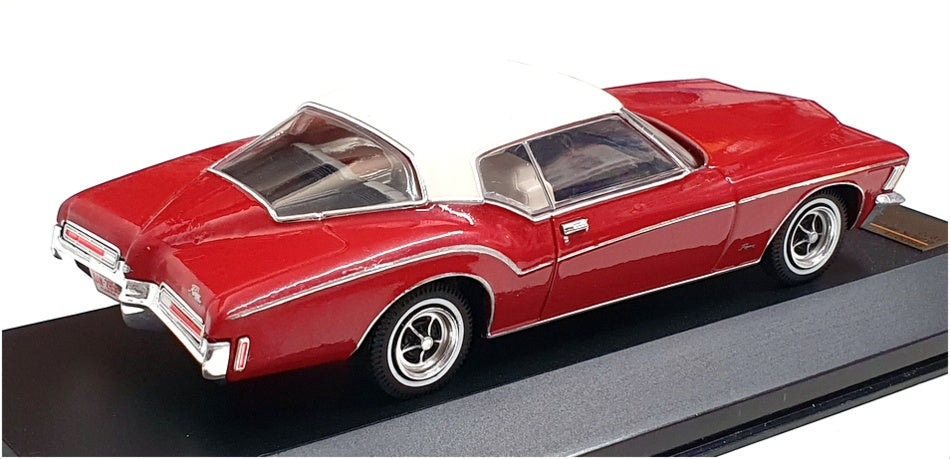 PremiumX 1/43 Scale Diecast PRD071 - 1972 Buick Riviera Coupe - Red