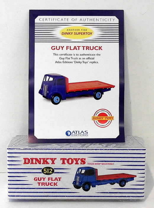 Atlas Editions Dinky Toys 512 - Guy Flat Truck - with cert