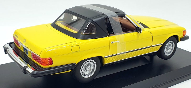 Norev 1/18 Scale 183727 - Mercedes-Benz 450 SL 1979 US Version - Yellow