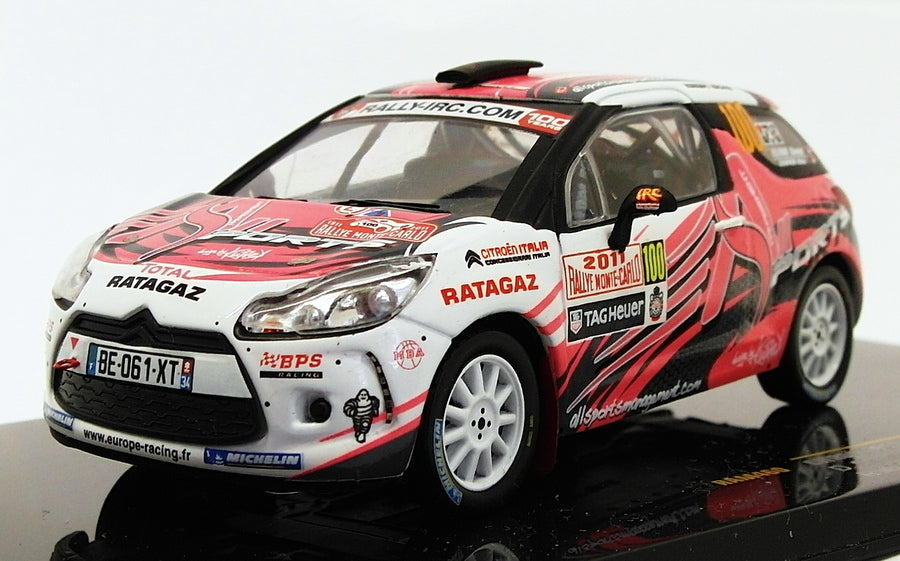 Ixo 1/43 Scale RAM460 - Citroen DS3 R3 - #100 Monte Carlo IRC 2011