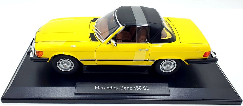 Norev 1/18 Scale 183727 - Mercedes-Benz 450 SL 1979 US Version - Yellow