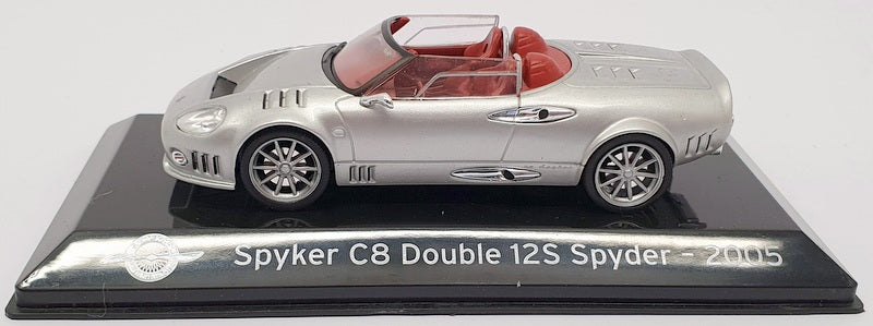 Altaya 1/43 Scale 1911IR4 - 2005 Spkyer C8 Double 12S Spyder - Silver