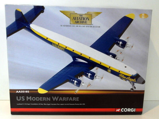 Corgi 1/144 Scale diecast AA35102 Lockheed C121J Super Constellation Blue Angels