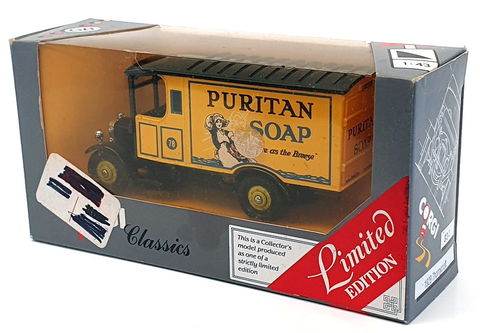 Corgi Appx 13cm Long Diecast 932 - 1929 Thornycroft Van - Puritan Soap