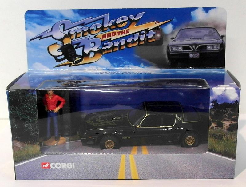 Corgi 1/36 Scale CC54508 - Pontiac Firebird & Resin Figure - Smokey & The Bandit