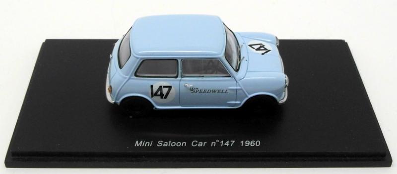 Spark 1/43 Scale Model Car S1519 - Mini Saloon #147 1960 - Blue