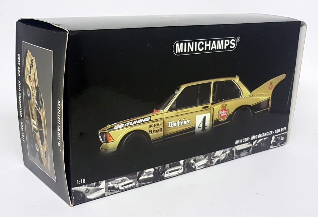 Minichamps 1/18 Scale - 180 772105 BMW 320i Warsteiner Jorg Obermoser DRM 1977