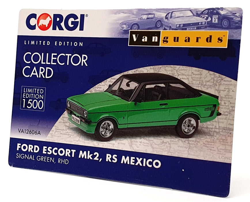 Vanguards 1/43 Scale VA12606A - Ford Escort Mk2 RS Mexico RHD - Signal Green