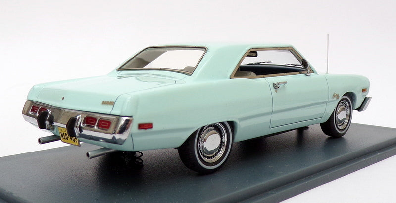 Neo 1/43 Scale Model Car NEO44405 - Dodge Dart Swinger - Light Blue