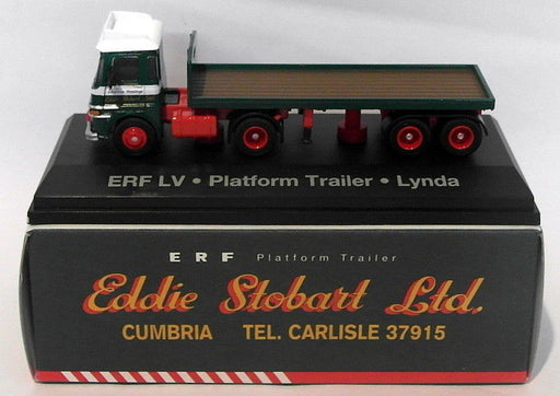 Atlas Editions 1/76 Scale 4 649 123 ERF LV Platform Trailer Lynda Eddie Stobart