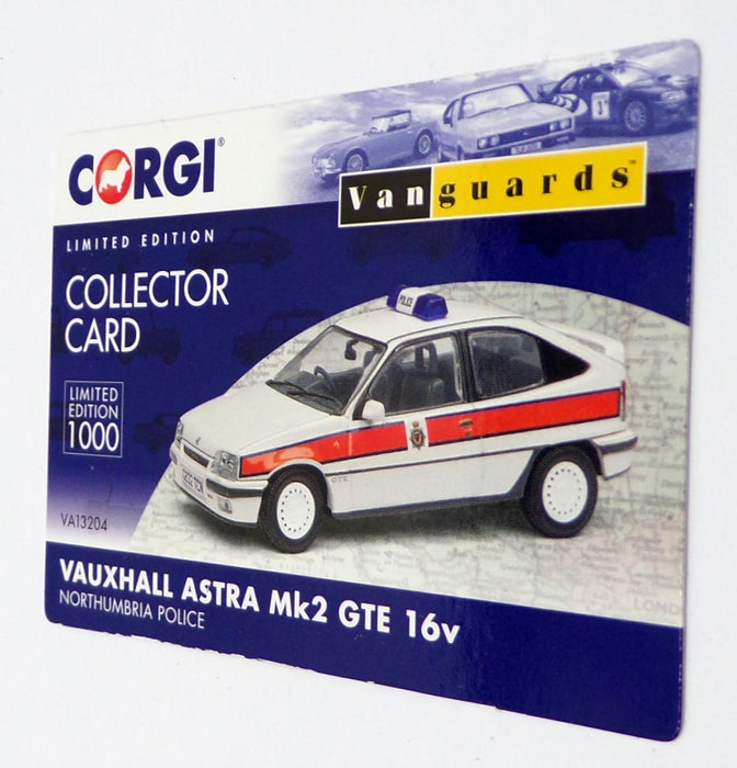 Vanguards 1/43 Scale VA13204 - Vauxhall Astra Mk2 GTE 16v - Northumbria Police