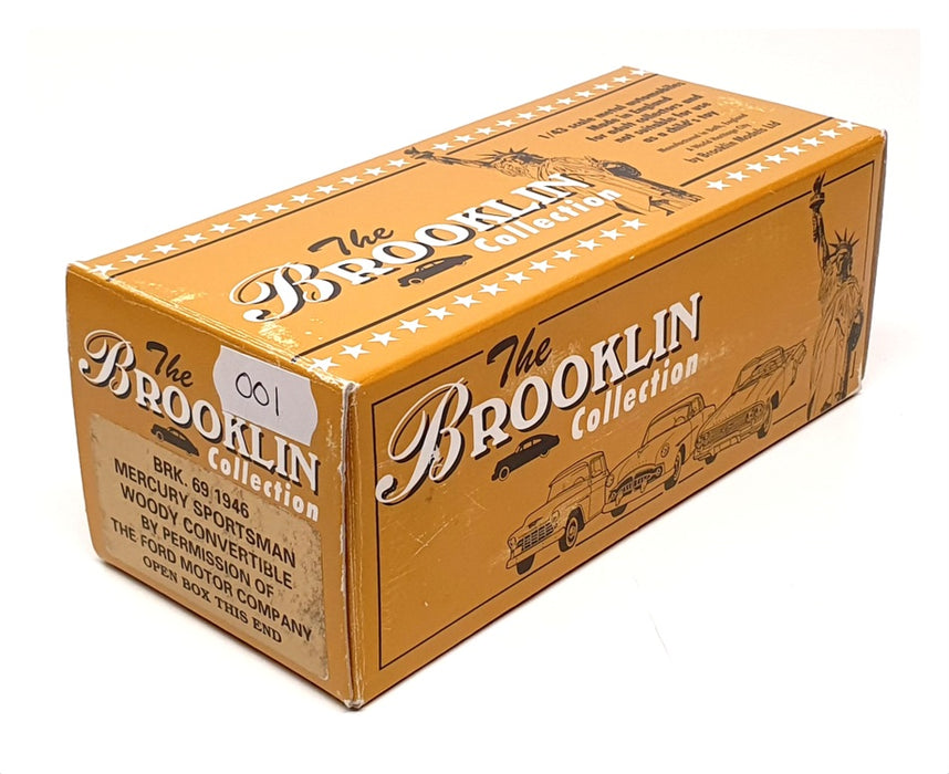 Brooklin 1/43 Scale BRK69 001 - 1946 Mercury Sportsman Woody Conv - Maroon