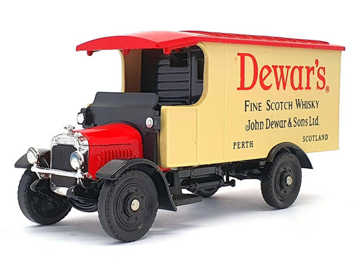 Corgi 13cm Long Diecast C913 - Thornycroft Van Dewar's - Red/Cream