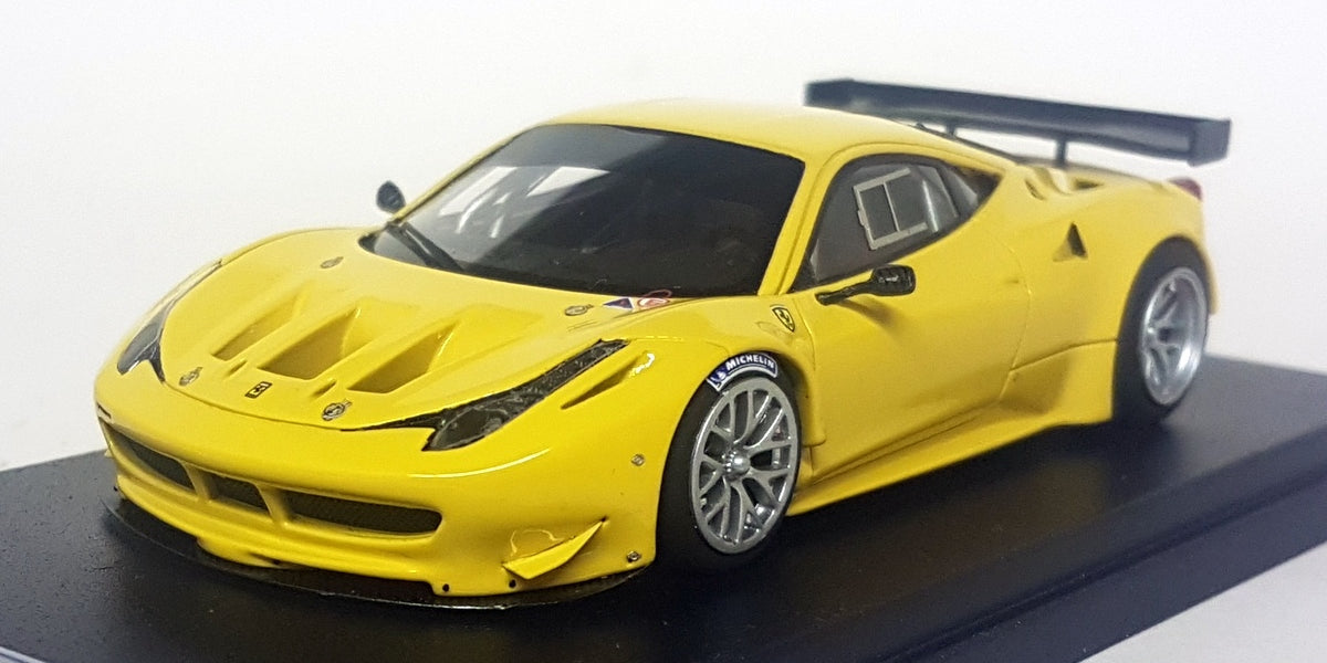 Looksmart 1/43 Scale Resin - LS390E Ferrari 458 Italia GT2 Yellow —  R.M.Toys Ltd