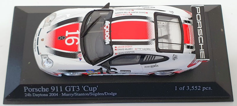 Minichamps 1/43 Scale 400 046216 - 2004 Porsche 911 GT3 Cup 24h Daytona