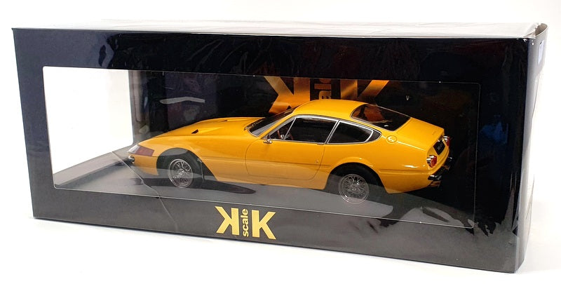 KK Scale 1/18 Scale Model Car KKDC180582 - 1969 Ferrari - 365 GTB/4 - Yellow