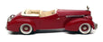 Western 1/43 Scale WMS31 - 1940 Packard Darrin Super 8 - Deep Red/White