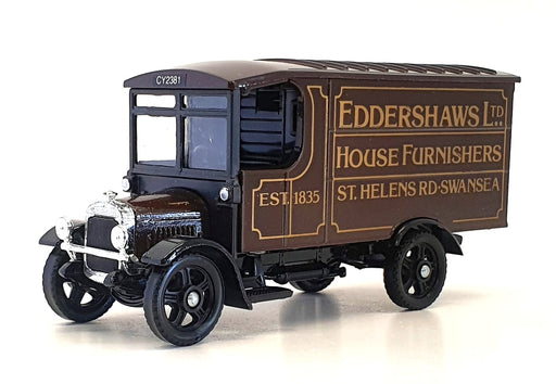 Corgi 13cm Long Diecast C843 - Thornycroft Van Eddershaws - Brown