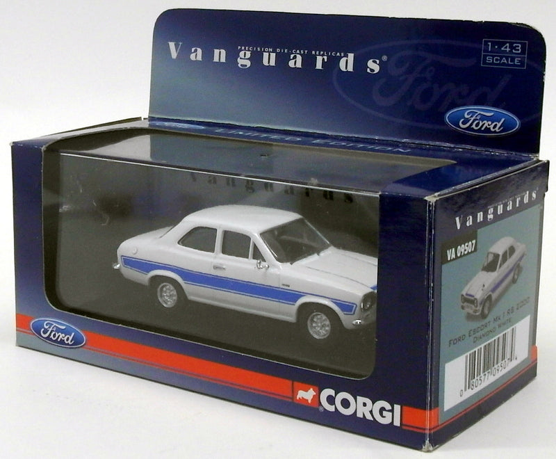 Vanguards 1/43 Scale Model Car VA09507 - Ford Escort Mk1 RS 2000 Diamond White