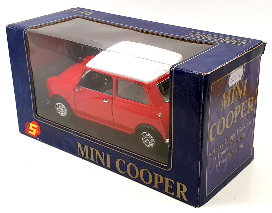 Sunnyside 1/16 Scale Diecast SC307 - Mini Cooper - Red/White