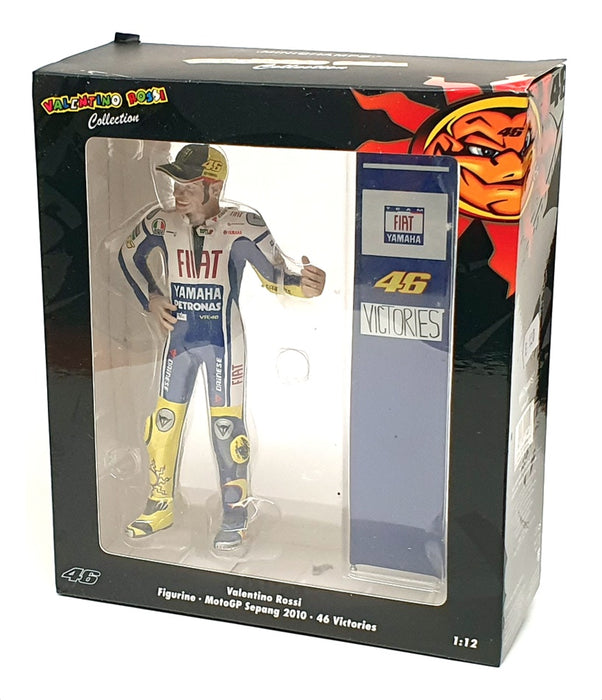 Minichamps 1/12 Scale 312 100246 - Valentino Rossi Figurine - 46 Victories 2010