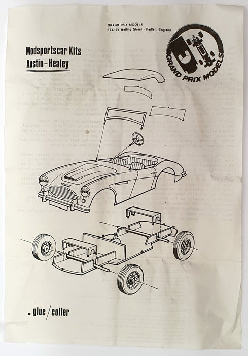 Grand Prix Models 1/43 Scale Unbuilt Kit 703 - Austin Healey 3000