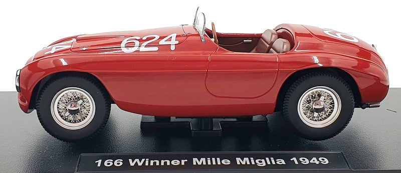 KK Scale 1/18 Scale Diecast KKDC180915 - Ferrari 166 Mille Miglia 1949 - Red