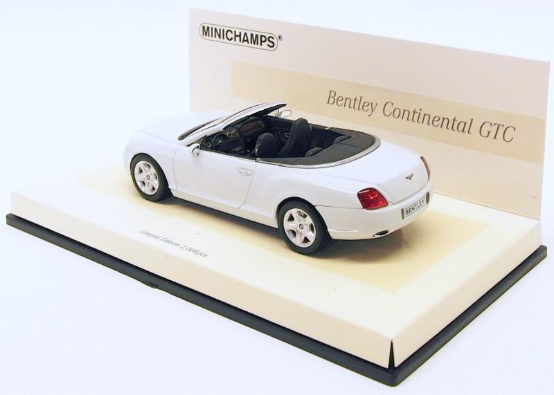 Minichamps 1/43 Scale Model Car 436 139031 - 2007 Bentley Continental GTC White