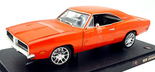 Hot Wheels 1/18 Scale Diecast B1587 - 1969 Dodge Charger - Orange