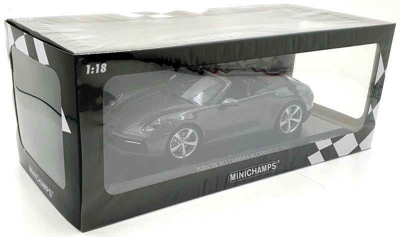 Minichamps 1/18 Scale 155 067336 Porsche 911 Carrera 4S Cabrio 2019 Met Grey