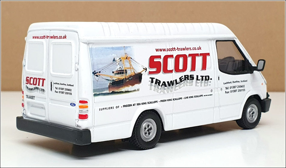 Corgi 1/43 Scale CC07810 - Ford Transit Van Scott Trawlers Ltd - White