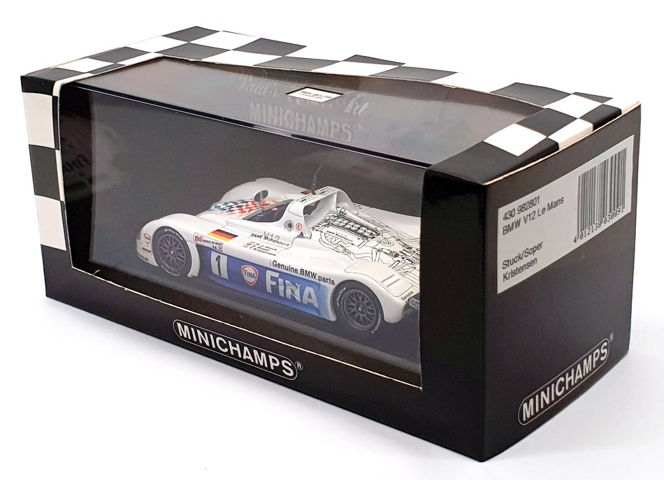 Minichamps 1/43 Scale 430 982801 - BMW V12 Le Mans - #1 Stuck/Soper/Kristensen