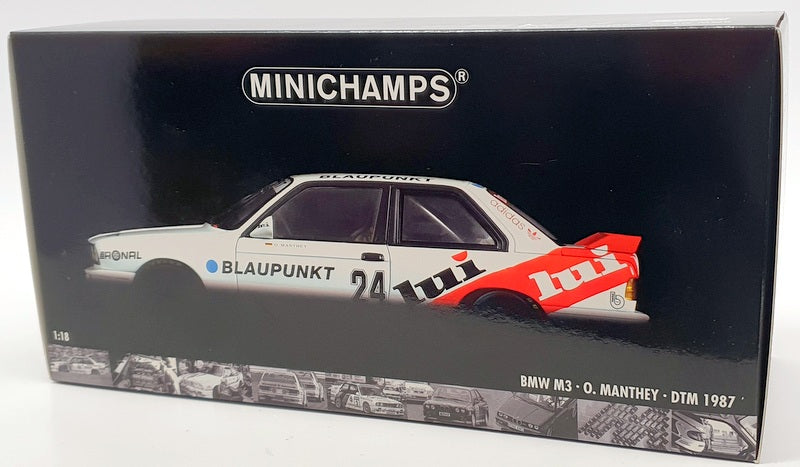 Minichamps 1/18 Scale Diecast - 180 872024 BMW M3 DTM 1987 O. Manthey